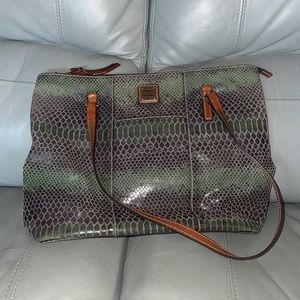 Dooney & Bourke Green Snakeskin purse